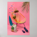 Recherche de flip flops posters Tropical