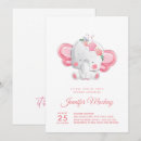 Recherche de elephant baby shower fille invitations Baby girl