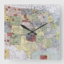 Search for map clocks Lithograph