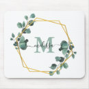 Recherche de fleuri tapis souris Monogramme