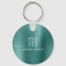 Search for metallic green keychains Monogrammed
