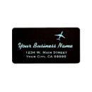 Search for flight return address labels Aviation