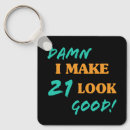 Search for 21st birthday keychains Age