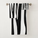 Search for black and white designs bath towels Abstract