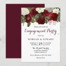 Search for red engagement party invitations Marsala