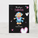 Search for monkey thank you cards Cute