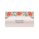 Search for peony wedding return address labels Stylish