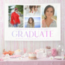 Search for purple graduation banners Purple and white