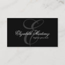 Search for letter business cards Chic