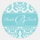 Search for damask thank you stickers Blue