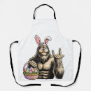 Search for funny easter eggs aprons Happy