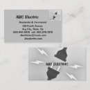 Search for electrician business cards Contractors