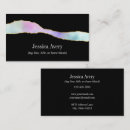Recherche de beauté unique cartes visite Aquarelle