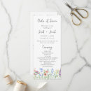 Recherche de boho wedding programs Ordre de service