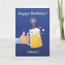 Search for beer for man birthday cards Cartoon