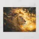 Search for lion illustration postcards Zodiac