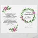 Search for church wedding programs Floral
