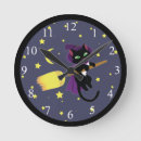 Recherche de sorcière halloween horloges Chat noir