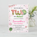 Search for watermelon 2nd birthday invitations Second
