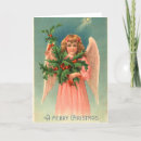 Search for vintage angel christmas cards Holly