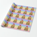 Search for birthday cake wrapping paper Fun