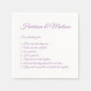 Search for lavender wedding napkins Fun facts