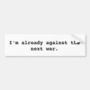 Search for war is peace bumper stickers Democrat