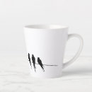 Search for birds on a wire mugs Silhouette