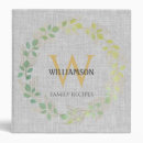 Search for family recipe binders Linen