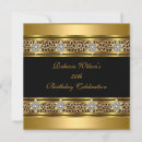 Search for leopard 50th birthday invitations Gold