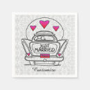 Search for just married napkins Honeymoon