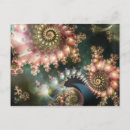 Search for fantasy fractals postcards Pink