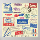 Search for vintage postage stamp posters Mail
