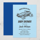 Search for race car baby shower invitations Vintage