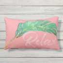 Search for palm leaf pillows Green