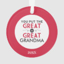 Search for abuela ornaments Nonna