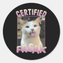 Search for red white blue cat stickers Kam