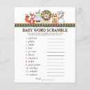 Search for baby shower quiz Word scramble