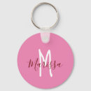 Search for monogram keychains Pink