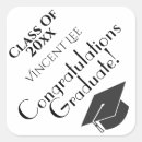 Search for graduation cap stickers Black and white