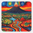 Search for erupting volcano stickers Landscape