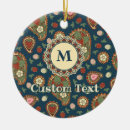 Search for paisley pattern ornaments Red