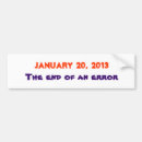 Search for end of a error bumper stickers Obama