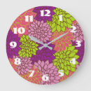 Recherche de motif floral horloges Vert