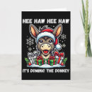 Search for funny donkey christmas cards Tree