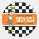 Search for zombie brains stickers Humour