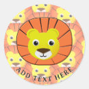 Search for lion face stickers Safari