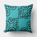 Search for black and turquoise pillows Pattern