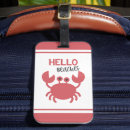 Search for crab luggage tags Red
