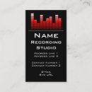 Search for recording studio business cards Audio
